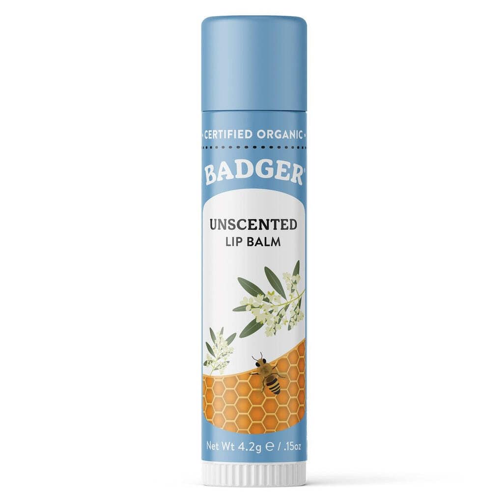 Badger Balm Organic Unscented Lip Care Stick 4.2 g