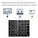 IKOS Bluetooth Number Pad, 34-Key Wireless Portable External Bluetooth Numeric Keypad with Multiple Shortcuts Compatible for Computer Laptop Windows Surface iMac MacBook Surface Pro (Black)