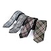 Elviros Mens Eco-friendly Handmade Plaid Cashmere Wool Slim Tie 2.4'' (6cm) Tartan A