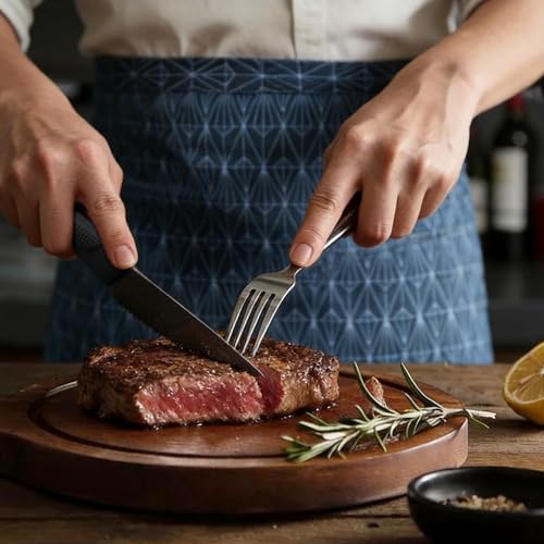 imarku Kitchen Knife Set, 14-Piece Knife Sets with Block & Built-in Sharpener, Japanese High Carbon Stainless Steel Knives, Ergonomic Non-Slip Handles, Black