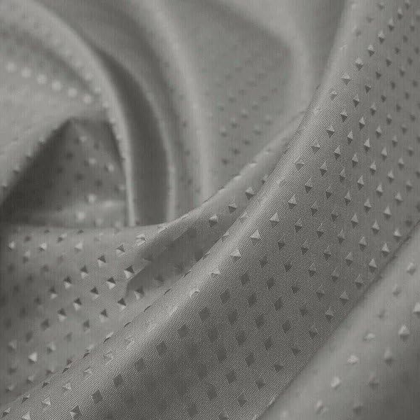 iPEAK Shower Curtains Heavy duty Mould Proof Mold-Resistant Water Repellent Washable Diamond Fabric Bathroom Curtain 180cm x 180cm (Grey)