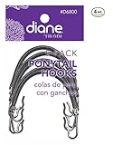 Diane Ponytail Hooks , Headband, Hair Claw, Hair Clips, Rubber Bands, Hair Styling, Hair Braid, Black, 20 Count