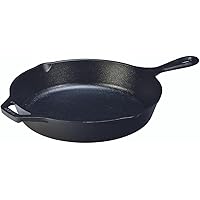 Lodge 10.25 Inch Cast Iron Pre-Seasoned Skillet – Signature Teardrop Handle - Use in the Oven, on the Stove, on the Grill, or