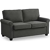 Meeyar Pull Out Sofa Bed,57" Twin Sleeper Couch for Living Room,Grey