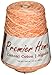Premier Yarns Home Cotton Cone Yarn, Ideal Knitting and Crochet Supplies, Made of Recycled Cotton and Polyester, Tangerine Splash, 700 yards