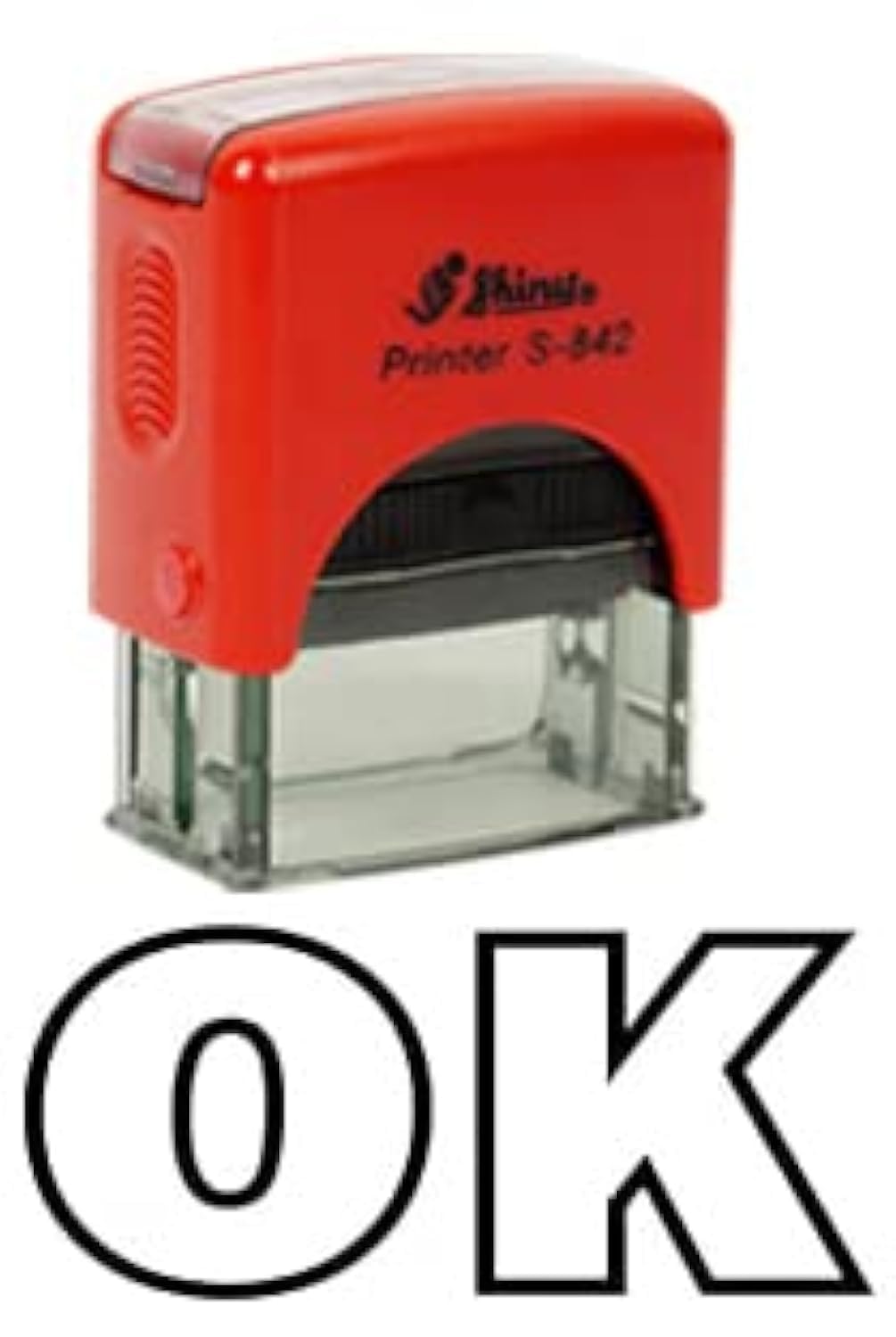 Printtoo OK Self Inking Rubber Stamp Office Stationary Custom Shiny Stamp