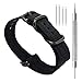CIVO Heavy Duty G10 Zulu Military Watch Bands Premium Ballistic Nylon Watch Strap 5 White Rings with Stainless Steel Buckle 20mm 22mm 24mm … (Smoke Grey, 24mm)
