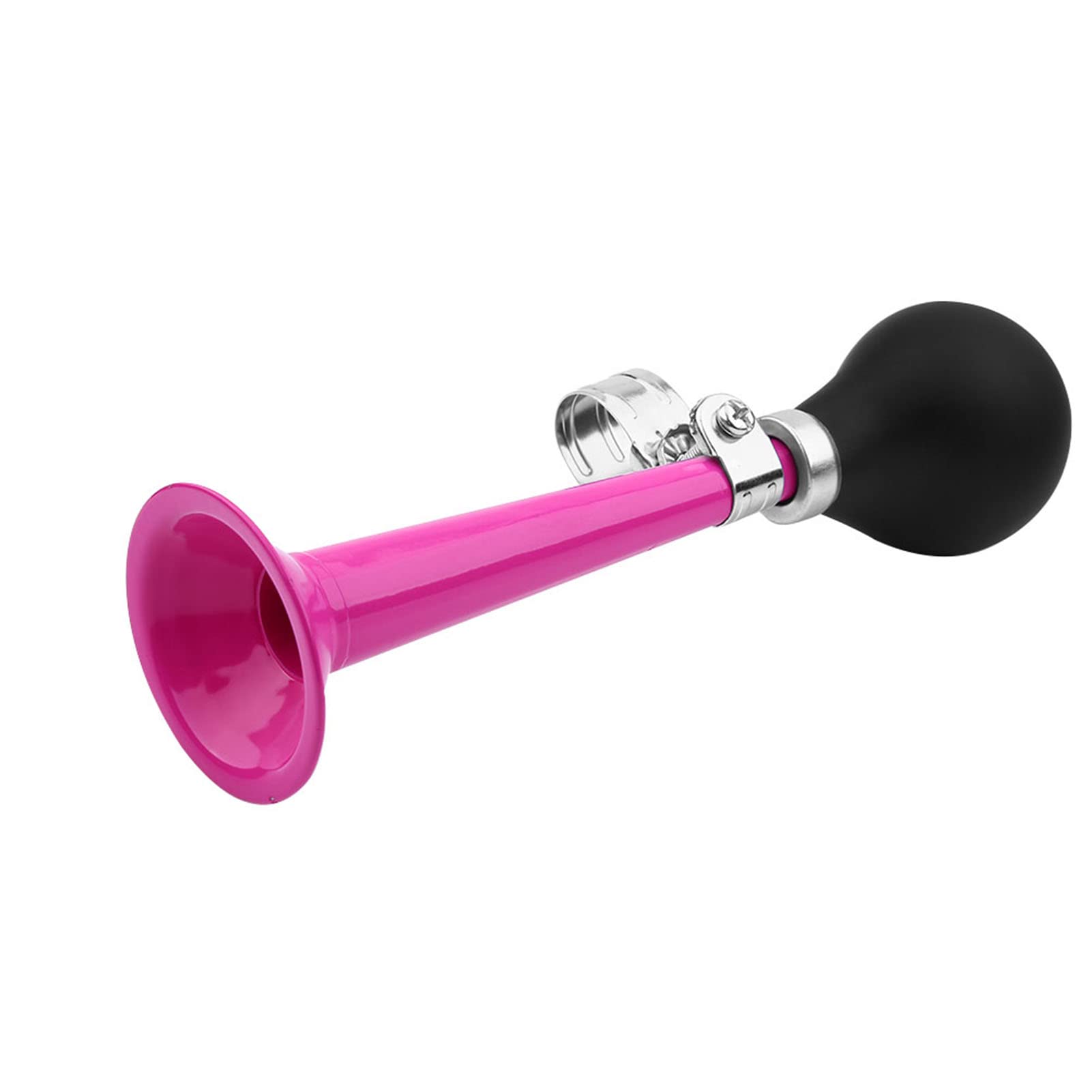 Bugle Horn Vintage Metal Air Horn for Vehicles Bicycles Golf Cart - Loud Classic Siren Hooter Snail Design, Pink Noise Maker Tool