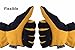 OZERO Winter Gloves for Men Women: -20F Deerskin Waterproof Windproof Leather Polar Fleece Cotton Warm Thermal Insulated Womens Mens Gloves Winter Work Running in Cold Weather-L Tan Black
