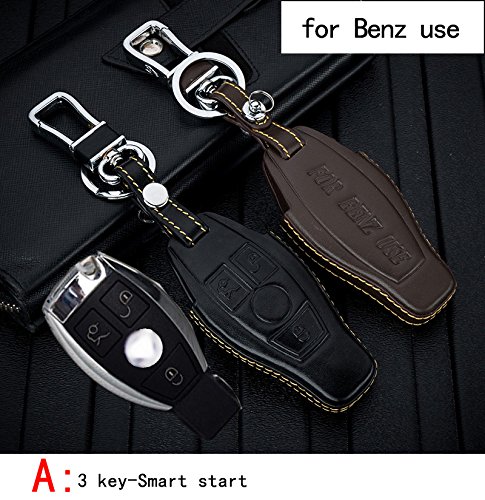 Mercedes-BENZ for B C E G S - ClASS /Cls CLA SLK SL GLA GLC 200 300 320 400 500 600 180 use Car KEYCASS Genuine Leather CAR KEY CASE holder