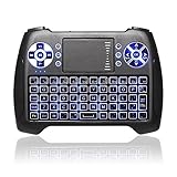 Mini Wireless Touchpad Rechargable Keyboard,Wireless Backlit Keyboard,ANEWKODI 2.4Ghz Handheld Gaming Remote Control with Mouse for Xbox,PS3,PS4,PC,Pad,Android TV Box,HTPC,IPTV.