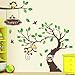 Huge Jungle Forest Monkey Climbing on Tree Monkey Wall Decal Nursery Wall Decal