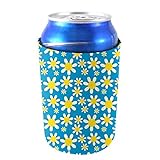 Coolie Junction Flower Pattern Can Coolie Blue