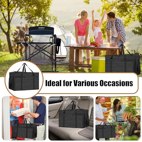 XXXL cooler bag, extra large Oxford fabric, waterproof, splash proof, foldable, stable carry handle, ideal for camping, picnics, storage