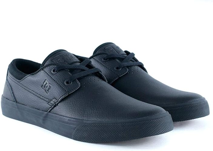 black leather dc shoes
