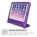 iPad Mini 3 2 1 kids case, COOPER DYNAMO Rugged Heavy Duty Children’s Boys Girls Tough Rubber Drop Proof Protective Carry Case Cover + Handle, Stand & Screen Protector for Apple iPad Mini Purple