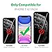 Mkeke Compatible for iPhone 11 Case, Black Shock Absorption Bumpers Cases for 6.1 Inch - Black