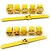 Adecco LLC Mixed Emoji Wristband Party Bracelets, Emoji Face Expressions Slap Bracelets Wrist Strap for Birthday Party Supplies Favors Prize Rewards, 12 Pack (Steel Wrist Band)