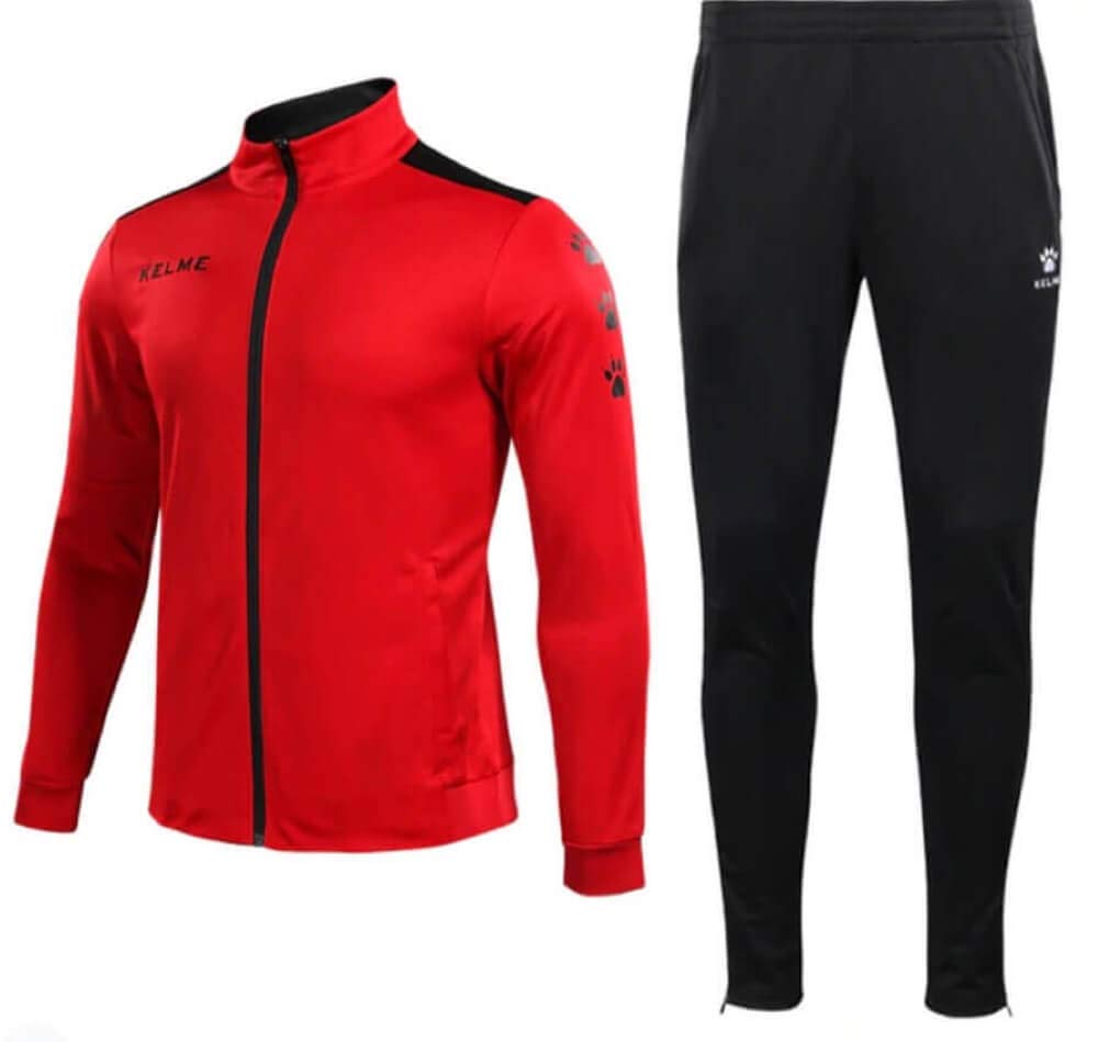 KELME Men's Athletic Tracksuit Long Sleeve Full Zip