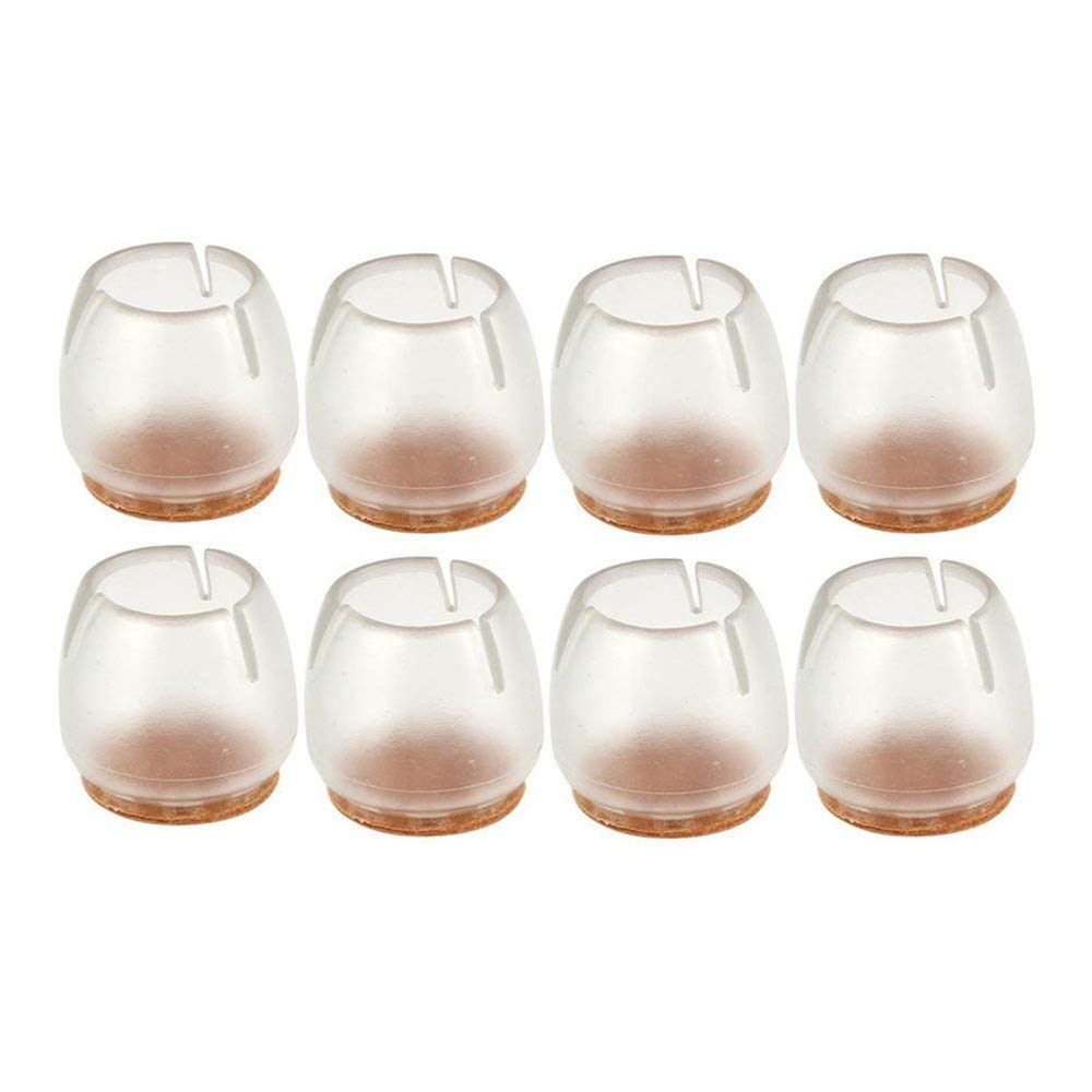 Qplcdg 8 Pcs 10# 8pcs Silicone Chair Leg Protectors Table Furniture Leg Protectors