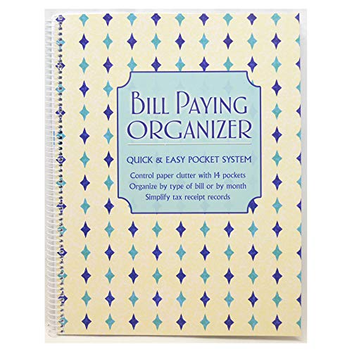 Monthly Bill Paying Organizing Organizer Budget Book with Pockets