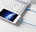 Quntis iPhone Charger Lightning Cable, 3Pack 6.5FT Lightning to USB A Cable Cord MFi Certified Compatible with iPhone Xs Max XR X 8 Plus 7 Plus 6 Plus 5s SE iPad Pro iPod Airpods and More, Blue