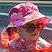 JAN & JUL Toddler Girls Aqua-Dry Sun Protective Hats 50 UPF, Adjustable, Fun Colors (M: 6-24m, Tulip)