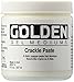 Crackle Paste by GOLDEN, 8 fl. oz. Jar, Professional Acrylic Paste Medium, Opaque