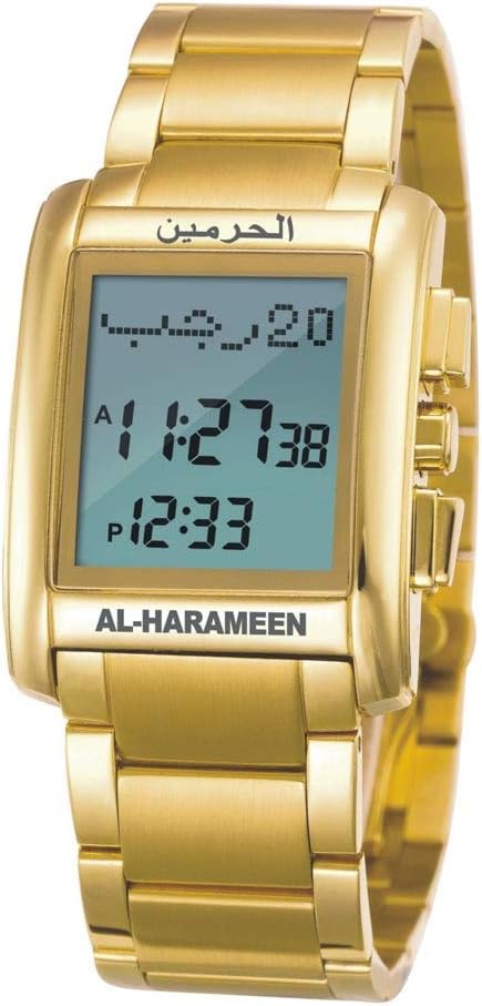 LOLODAY Muslim Azan Sports Watch Prayer Wriste Watch 6208 High Elegant Waterproof for Muslim