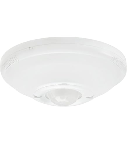 Sensor De Movimiento Leviton ODC10-MDW Blanco – Doble Relé 180° Para Techo – Hasta 1000 Pies Cuadrados