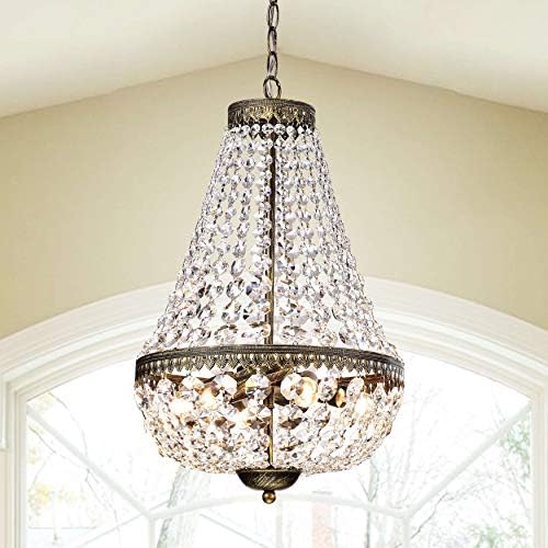 Copper Grove Sagano Symmetric 6-Light Antique Copper Chandelier