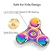 Opard Tri Fidget Hand Spinning Toy Rainbow Colorful Zinc Alloy for Child and Adult, 2 to 4 Minutes, Round, Colorful