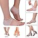 Mudder 2 Pair Heel Socks Heel Sleeves Silicone Gel Socks for Cracked Foot Skin Care, Reduce Pressure on Heel and Relief Heel Pain, 4 Pieces