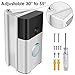 Adjustable (30 to 55 Degree) Angle Mount Compatible Ring Wi-Fi Enable Doorbell/Ring Video Doorbell 2, Replacement Angle Adjustment Mounting Plate Bracket Wedge Corner Kit with Screwdriver and Screws