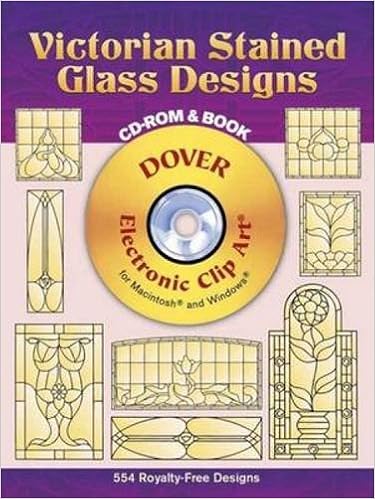 Amazon Victorian Stained Glass Designs Cd Rom And Book Dover Electronic Clip Art Harris Hywel G Glass Glassware