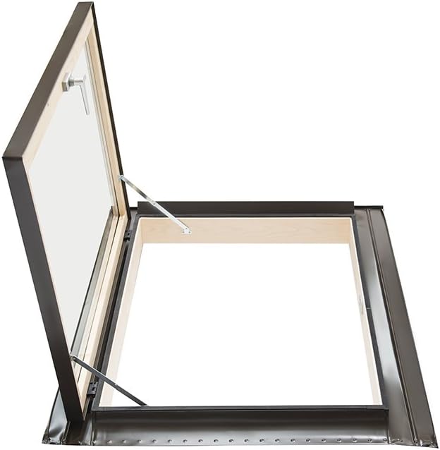 Lucernario Per Tetto Luxtig 50x90cm - Finestra A Libro In Legno E Alluminio, Doppio Vetro, Certificato, Made Italy - Foto 7