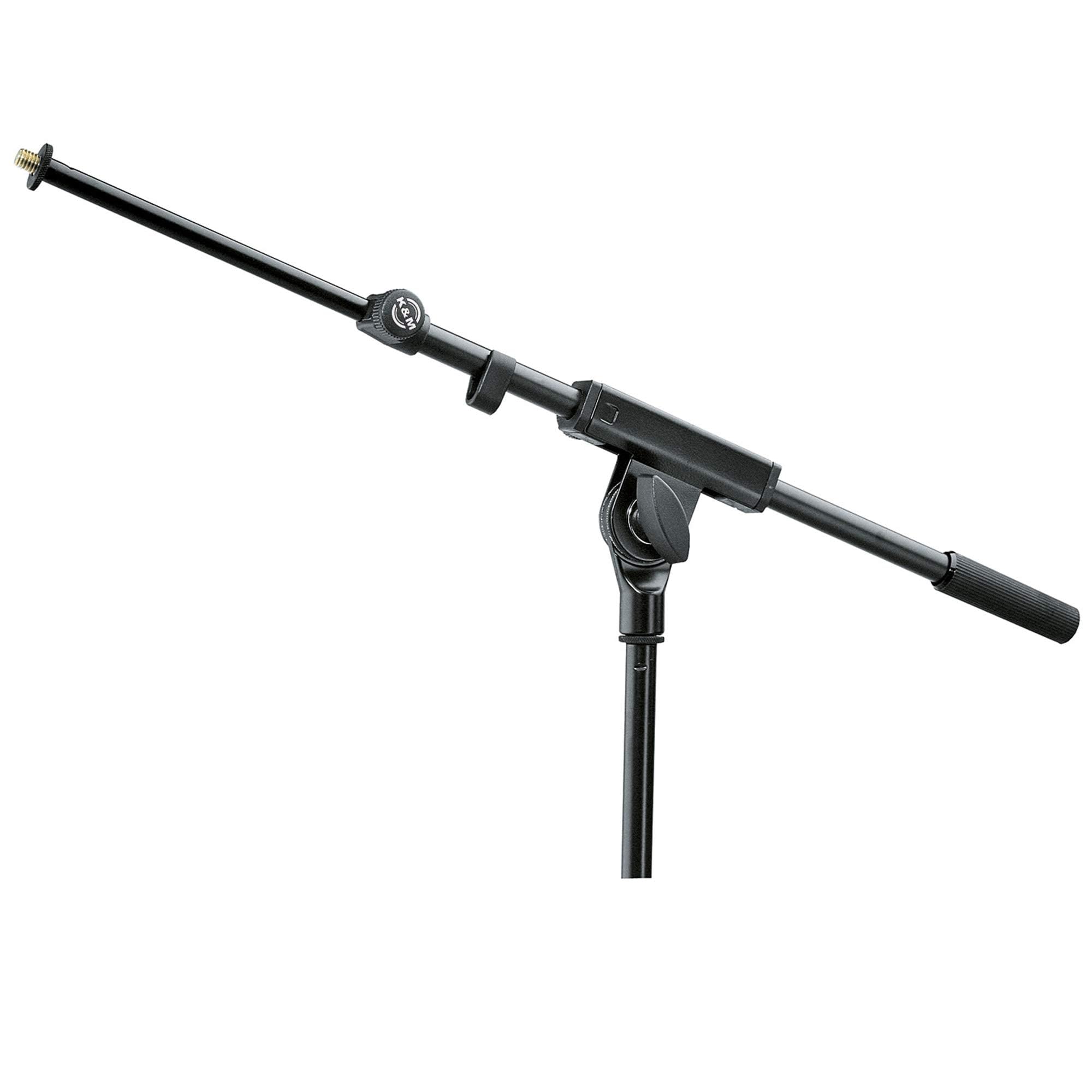 K&M Black 21140 Microphone Stand - Modern Functional Steel Boom Arm โ image 1
