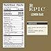 Epic Provisions EPIC Performance Bar Lemon, 16.83 Ounce, 9 Count (Pack of 1)