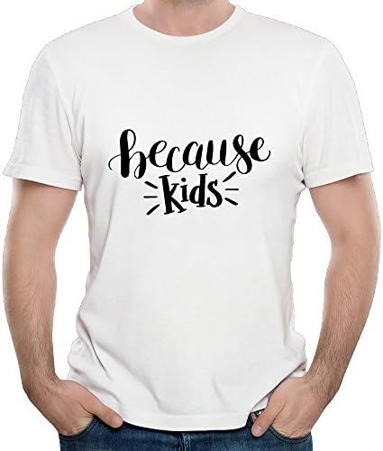 Men's Becausem Kids O-Neck Short Sleeve Fashion T-Shirt