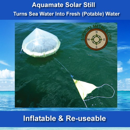 Aquamate Solar Still Emergency Water Purification Inflatable Kit Buy