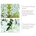 Unomor 3.25 Feet Wisteria Artificial Flowers Fake Hanging Flowers Vine Garland for Wedding Decorations (8 Pcs)