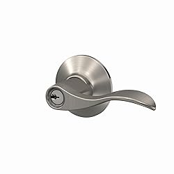 Schlage F51A ACC 619 Accent Door Lever, Keyed Entry