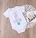 Lily.Pie Baby Girls I Can't Walk I'm a Mermaid Bodysuits Infant Cotton Rompers Outfits (3-6M, White)