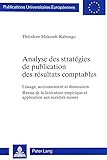 Analyse des stratégies de publication des