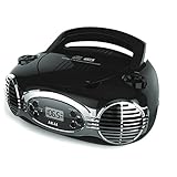 Retro CD Boombox FM PLL Radio-Black Electronic Accessories