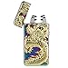 Pard Relief Dragon Windproof Cross Arc Lighter, USB Rechargeable Flameless Electronic Pulse Arc Cigarette Lighter, Mix Color