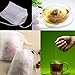 DZT1968® 100 pcs Empty Teabags String Heat Seal Filter Paper Herb Loose Tea Bag