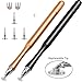 Evolva Future Technology Newly Released Elegant Dual Side Stylus Pen with Extra Long Expectancy Infinite Renewable Spring Disc Tip and Micro-knit Hybrid Fiber Tip (2 pack - Black + Gold)
