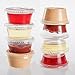 GOLDEN APPLE, 2-Ounce Clear Plastic Jello Shot Souffle Cups with Lids, Sampling Cup (200 Sets)