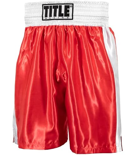 Amazon.com: Title Boxing Edge Boxing Trunks 2.0 Size Large Black